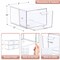 Sorbus 4 Pack Clear Stackable Acrylic Drawer Makeup Organizers - for Vanity, Bathroom, Under Sink, Cabinets, Jewelry, and More
